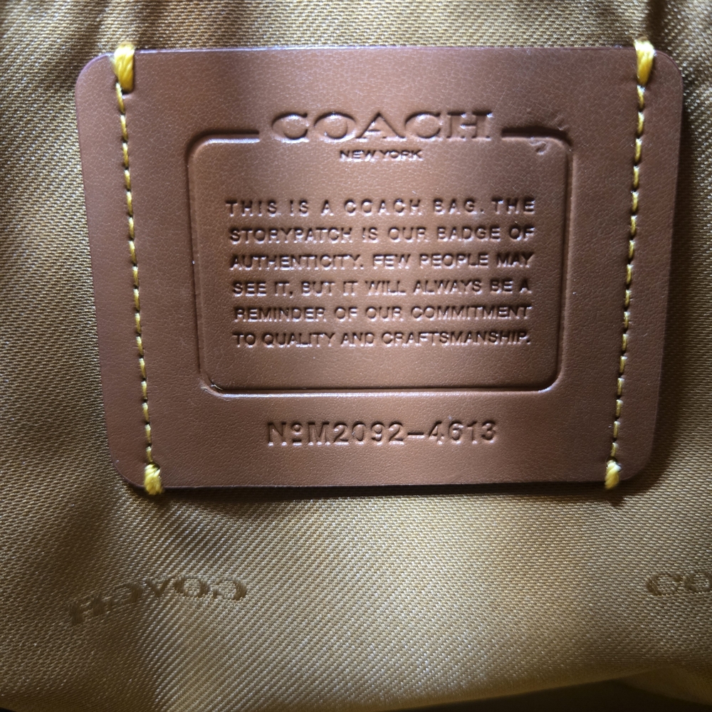 Coach May Shoulder Bag 4613 Colorblock Pebble Leather Mint Condition Ivory Blush - Picture 2 of 9